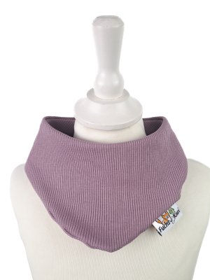 Halstuch Feinripp mauve