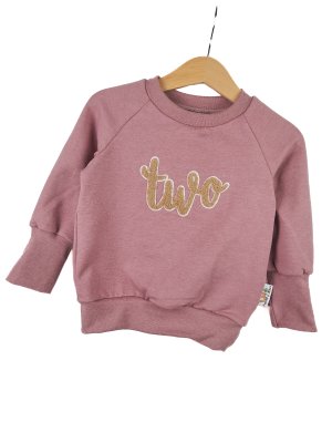 Pullover Two-Patch rosa