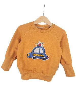 Pullover Polizei-Patch senfgelb 86/92