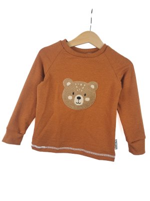 Langarmshirt Bärchi-Patch rost
