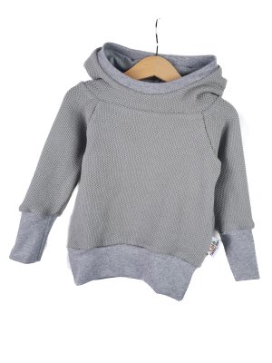 Hoodie Grobstrick grau 86/92