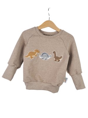 Pullover Dinolieblinge-Patch sand