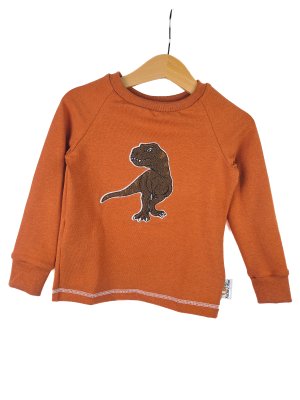 Langarmshirt T-Rex-Patch khaki/rost