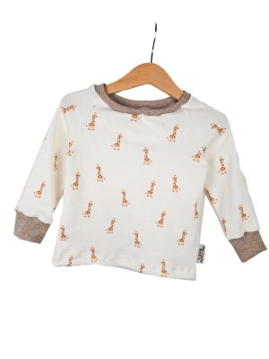 Langarmshirt Feinripp Giraffe