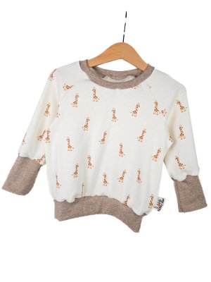 Pullover Feinripp Giraffe