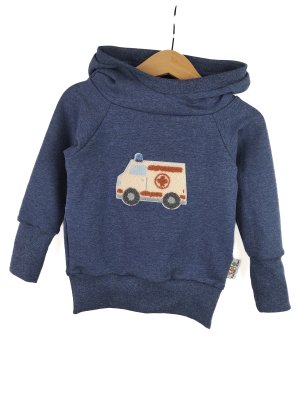 Hoodie Krankenwagen-Patch blau
