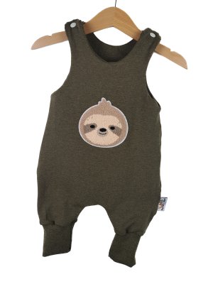 Strampler Faultier-Patch khaki