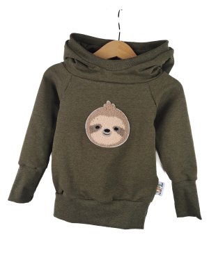 Hoodie Faultier-Patch khaki