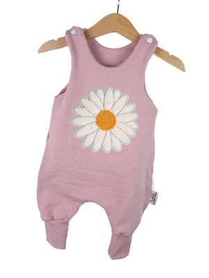 Strampler Gänseblümchen-Patch rosa