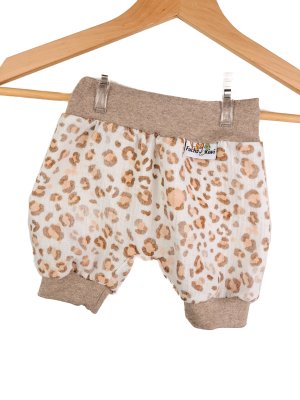 Kurze Hose Musselin Leo creme