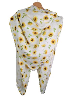 Tuch für Mama Musselin Sonnenblumen
