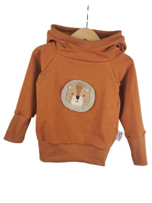 Hoodie Löwenliebling-Patch rost