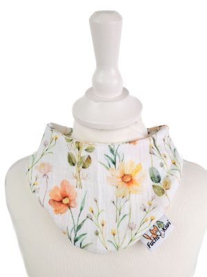 Halstuch Musselin Sommerblumen pastell