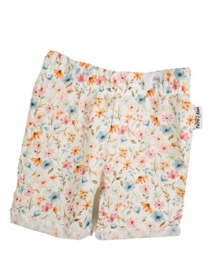 Kurze Shorts Musselin Streublumenwiese 86/92