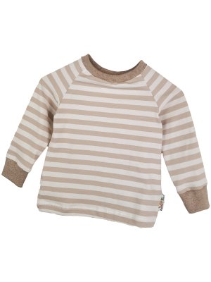 Langarmshirt Streifen sand