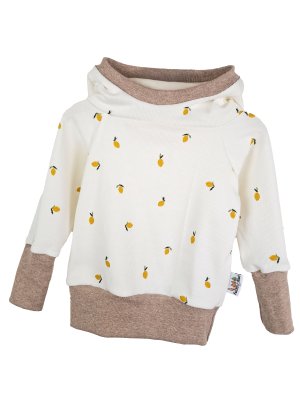 Hoodie Feinripp Zitronen