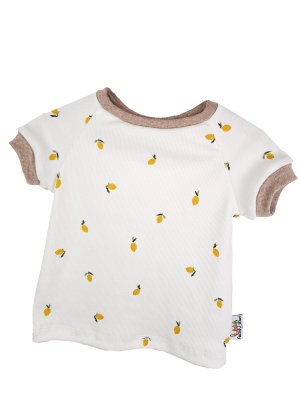 T-Shirt Feinripp Zitronen