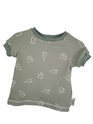 T-Shirt Waffel Elefanten altmint