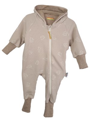 Sweatoverall Waffel Elefanten sand