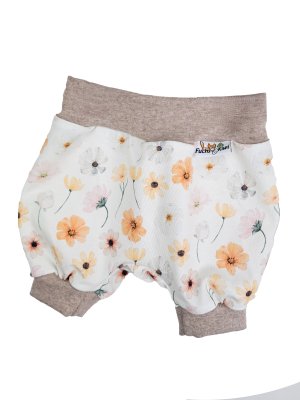 Kurze Hose Sommerblumen pastell