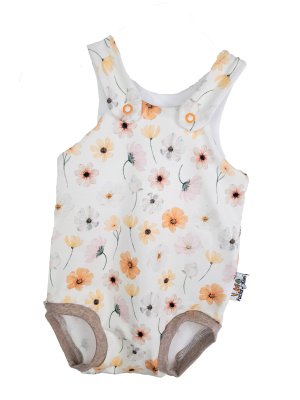 Sommerstrampler Sommerblumen pastell