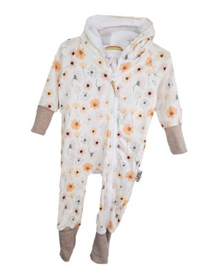 Sweatoverall Sommerblumen pastell