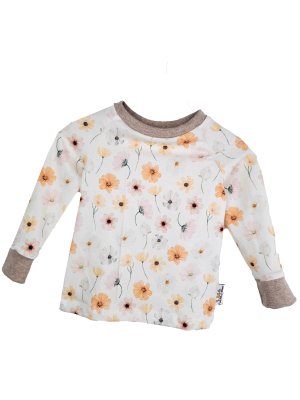 Langarmshirt Sommerblumen pastell