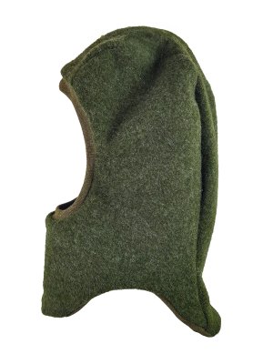 Schlupfmütze aus Merino Wollfleece moosgrün