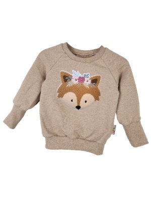 Pullover Blumenfuchs-Patch sand