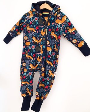Softshelloverall Softshell Füchse & Blumen 86/92