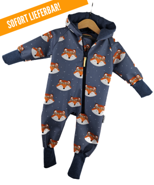 Softshelloverall Fuchsi blau
