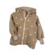 Jacke aus Fleece Blumen sand