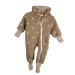Overall aus Fleece Blumen sand