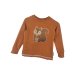 Langarmshirt Eichhörnchen-Patch rost