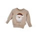 Pullover Weihnachtsmann-Patch sand