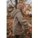 Jacke aus Fleece Blumen sand