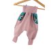 Individuell Sweat Pumphose rosa mit Panda Petrol 134/140