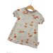 Kurzarmkleid Fuchsi creme