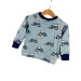 Langarmshirt Traktoren blau