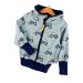 Sweatjacke Traktoren blau