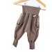 Indi Sweat Pumphose braun meliert mit Streifen braun