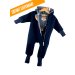Walkoverall blau mit Fuchsi blau