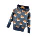 Hoodie Fuchsi blau