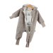 Walkoverall sand meliert mit Bagger creme