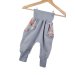 Individuell Sweat Pumphose grau mit Feuerwehrtiere