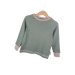 Langarmshirt Feinripp altmint