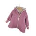 Walkmantel altrosa mit Regenbogenliebe rosa 98/104