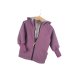 Walkjacke flieder mit Blümchen sand