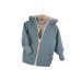 Walkjacke mint meliert mit Bagger creme