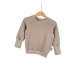 Pullover Waffeljersey sand meliert